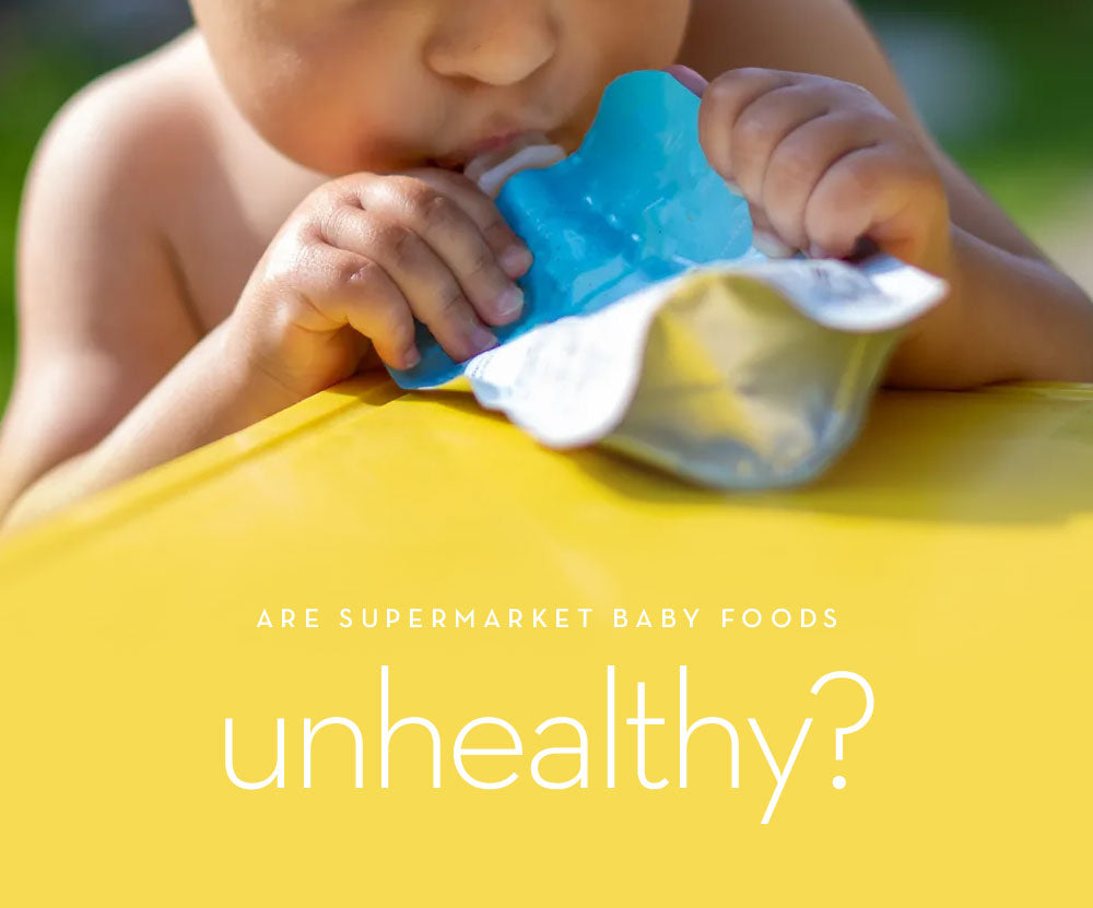 supermarket baby foods are unhealthy - PREPACKAGED POUCHES