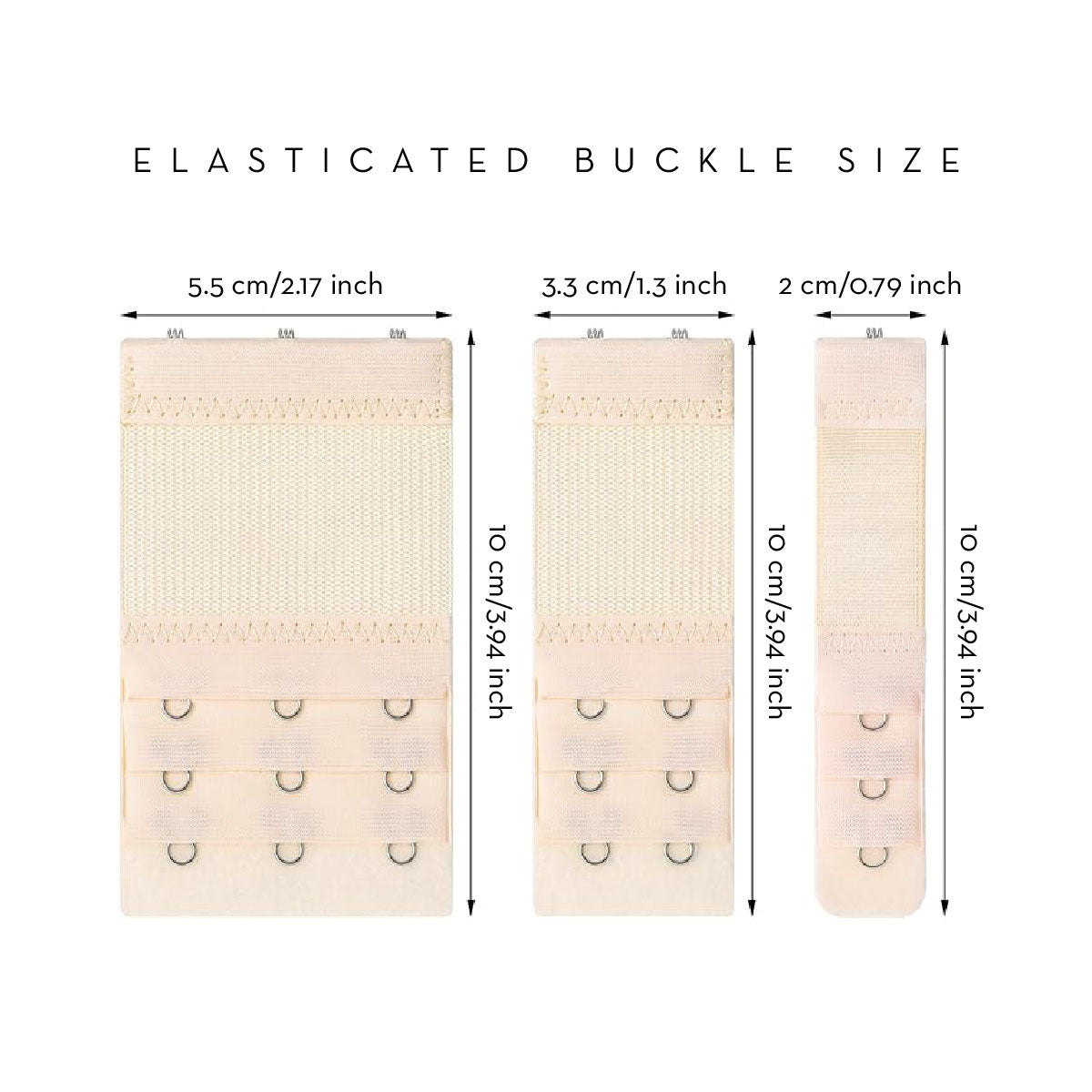 3 Piece Set Bra Strap Extenders