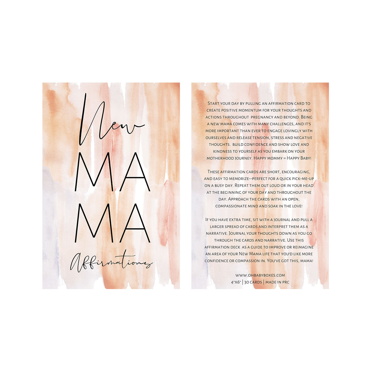 Pregnancy Affirmation Cards