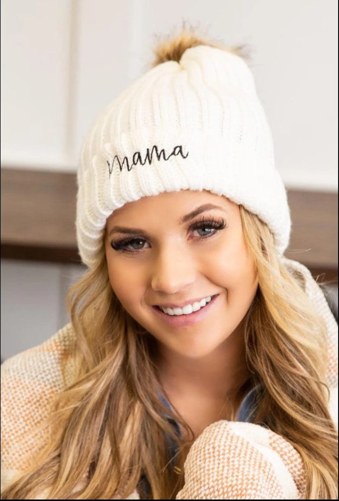 Accessories - Knitted Mama Beanie Hat